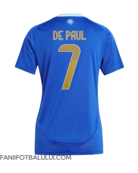 Argentina Rodrigo De Paul #7 Echipament de Fotbal Replică Copa America 2024 Femei Deplasare